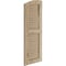 Ekena Millwork Timberthane Hand Hewn 2 Equal Louver w/Elliptical Top Faux Wood Shutters, 12W x 80H, 76 Low Side, PR SHULVL12X80HHPR - alternate 2